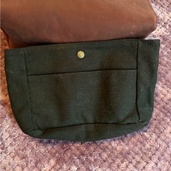 Portland Leather Merlot Triangle Shoulder Bag - Picture 7 of 8